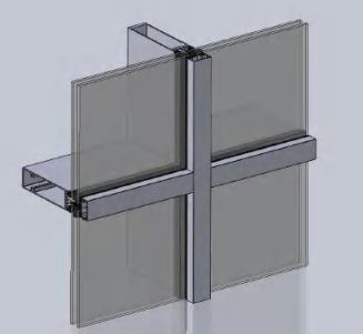 Aluminium Glass Stick System Curtain Wall SF-GL50