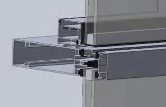 Aluminium Glass Stick System Curtain Wall SF-GL50