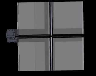 Aluminium Glass Unitized System Curtain Wall SF-UN150