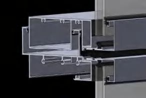 Aluminium Glass Unitized System Curtain Wall SF-UN150